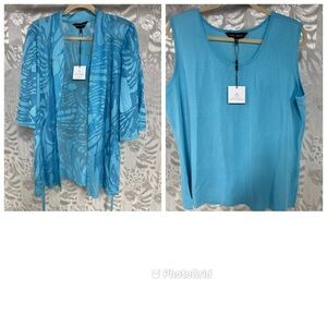 Women Ming Wang Top & Coverlet